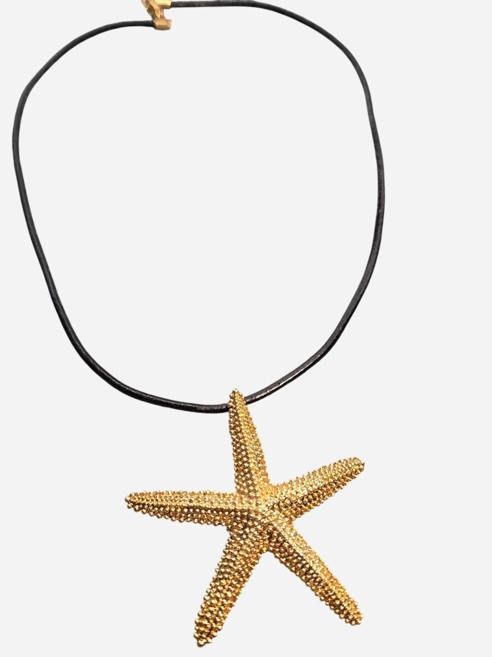 Gold Starfish Pendant Necklace for Women